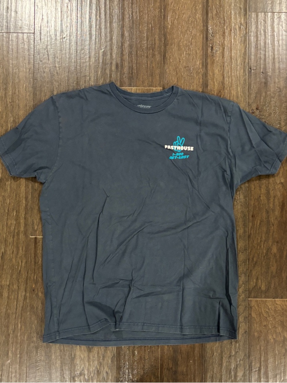 Fasthouse Navy Short-Sleeve Graphic Tee